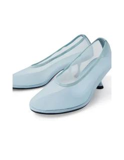ABRIGHT PALE BLUE MESH HEELS