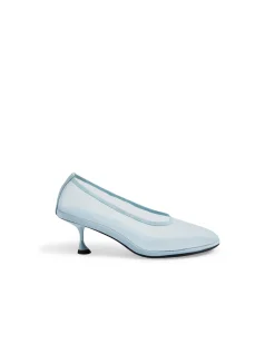 ABRIGHT PALE BLUE MESH HEELS