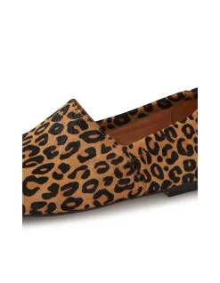 Adapt Leopard Pony Square Toe Flats