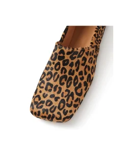 Adapt Leopard Pony Square Toe Flats