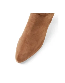 Adaru Suede Wrap Strap Block Heel Boots