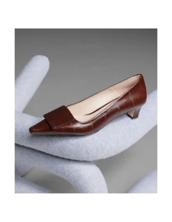 ADELE40 PUMP WITH SQUARE ORNAMENT