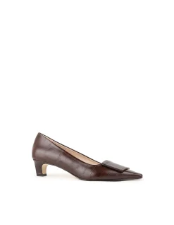 ADELE40 PUMP WITH SQUARE ORNAMENT