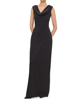 ADELE DRAPED NECKLINE MAXI DRESS