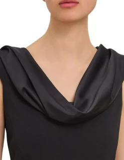 ADELE DRAPED NECKLINE MAXI DRESS