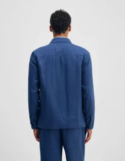 ADEM LINEN ZIP BOMBER