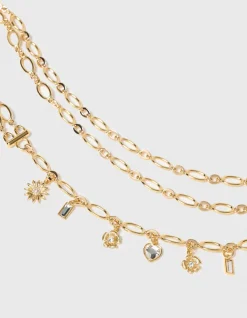 A double chain charm Belt