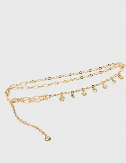 A double chain charm Belt