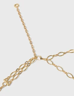 A double chain charm Belt