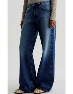 Adria Low Rise Wide Leg Denim Jeans