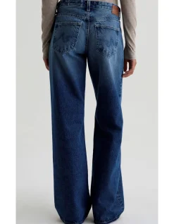 Adria Low Rise Wide Leg Denim Jeans