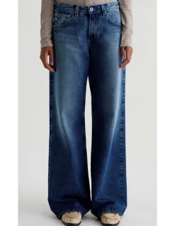 Adria Low Rise Wide Leg Denim Jeans