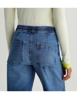 Adria Cinched Low Rise Wide Leg Jeans