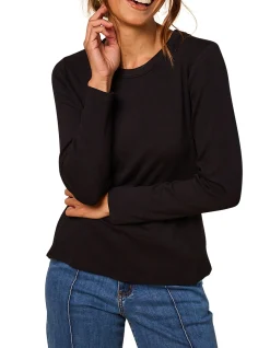 Adrift Ribbed Long Sleeve Tee