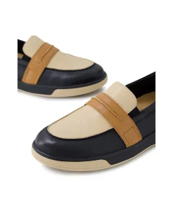 Aindrea Xf Black Camel Multi Leather Sneakers