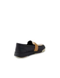 Aindrea Xf Black Camel Multi Leather Sneakers
