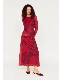 Airi Mesh Midi Dress