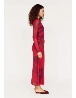 Airi Mesh Midi Dress