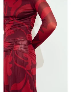 Airi Mesh Midi Dress