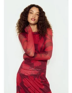 Airi Mesh Midi Dress