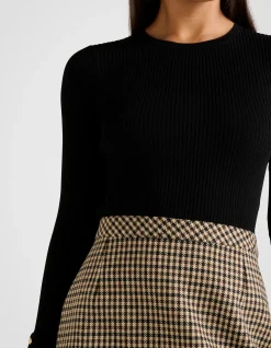 AISHA 2 IN 1 KNITTED MINI DRESS
