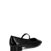 Alannah Black Crinkle Patent Leather Mary Jane