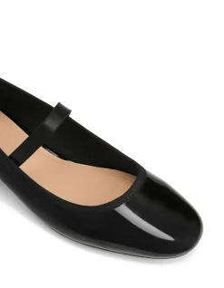 Alannah Black Crinkle Patent Leather Mary Jane