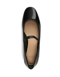 Alannah Black Crinkle Patent Leather Mary Jane