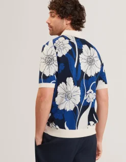 ALDERY FLORAL JACQUARD POLO