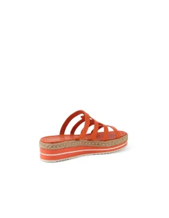 Alette Cut Out Platform Leather Slides