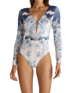 Alexandria One Piece Long Sleeve Swimsuit