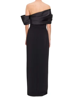 Alexis Off-Shoulder Maxi Dress with Front Slit
