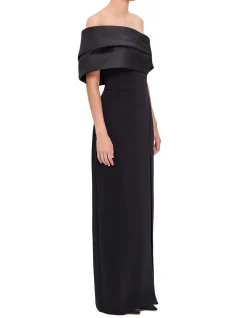 Alexis Off-Shoulder Maxi Dress with Front Slit