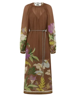 ALFIE RUCHED MIDI DRESS