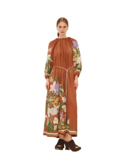 ALFIE RUCHED MIDI DRESS