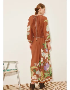 ALFIE RUCHED MIDI DRESS