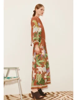 ALFIE RUCHED MIDI DRESS
