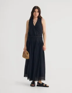 ALINA PLEATED SKIRT DRESS