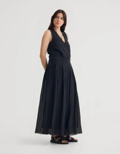 ALINA PLEATED SKIRT DRESS
