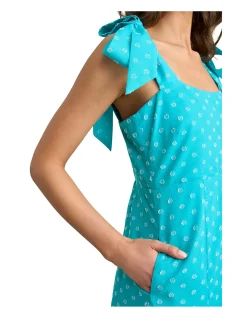 A-Line Maxi Dress - Turquoise
