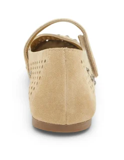 Alisa Suede Ballet Flat Sand Castoro