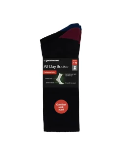 ALL DAY MENS HEEL & TOE CUSHION CREW 2 PACK
