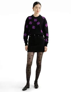 ALLOVER MONOGRAM CREWNECK SWEATER