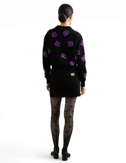ALLOVER MONOGRAM CREWNECK SWEATER