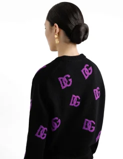ALLOVER MONOGRAM CREWNECK SWEATER
