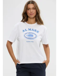 Al Mare Sardinia Print Cotton T Shirt