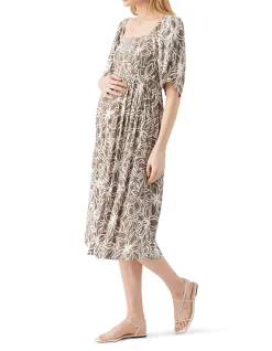 ALONA SHIRRED DRESS