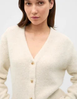 ALPACA BLEND SCARF CARDIGAN