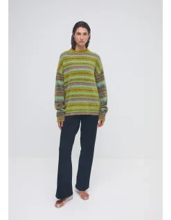 ALPACA STRIPE SWEATER