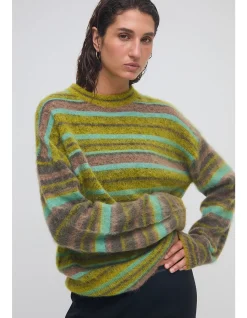 ALPACA STRIPE SWEATER